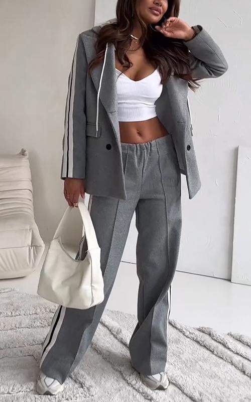 Women's Autumn Casual Hooded Two-piece Suit