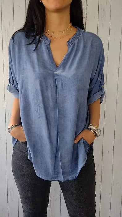 V-neck Comfortable Loose Top