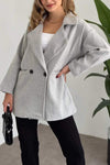 Women's Elegant Solid Color Pocket Coat