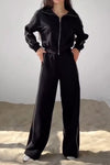 Women's Casual Contrast Color Two-Piece Pants Suit