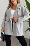 Women's Elegant Solid Color Pocket Coat