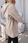 Women's Solid Color Thickened Fur Coat