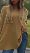 Women's V-neck Solid Color Mid-sleeve Top