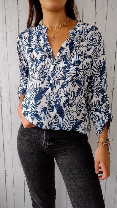 Cotton and Linen Printed Comfortable Shirt