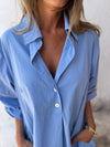 Casual Lapel oversize shirt  dress