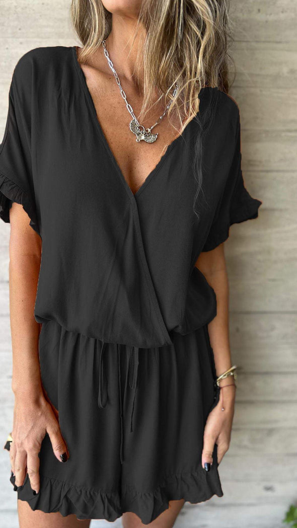 V-neck Casual and Comfortable Jumpsuit